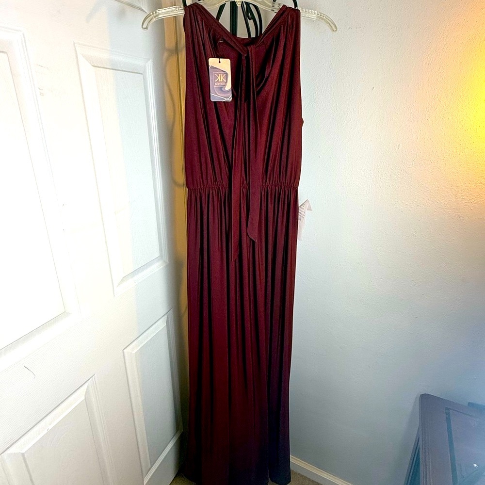 Burgundy Maxi Dress by Koh Koh